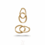 Aura Gold İzmir Coeur Küpe 14K