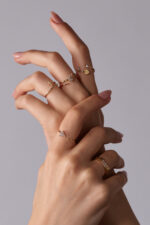Aura Gold İzmir Prism Yüzük 14K - Görsel 3