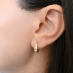 Aura Gold İzmir Hope Küpe 14K - Görsel 2