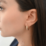 Aura Gold İzmir Lyra Küpe 14K