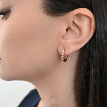 Aura Gold İzmir Gaia Küpe 14K