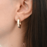 Aura Gold İzmir Cielo Küpe 14K - Görsel 2