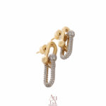 Aura Gold İzmir Belle Küpe 14K - Görsel 2