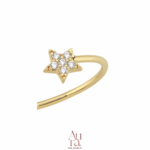 Aura Gold İzmir Arctic Yüzük 14K - Görsel 2