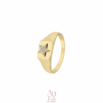 Aura Gold İzmir Nixie Yüzük 14K - Görsel 2