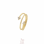 Aura Gold İzmir Cyrra Yüzük 14K - Görsel 2