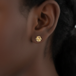 Aura Gold İzmir Lpel Küpe 14K