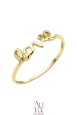 Aura Gold İzmir Love Yüzük 14K - Görsel 2