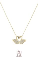 Aura Gold İzmir Swan Kolye 14K
