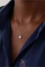 Aura Gold İzmir Nzar Kolye 14K - Görsel 2