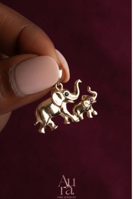 Aura Gold İzmir Elephant Kolye Ucu 14K