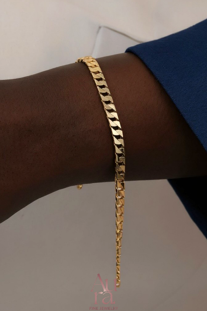 8,42 gr 62950 Aura Gold İzmir Bileklik 14K - Görsel 1